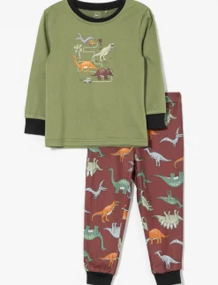 2-piece Dinosaur Print PJ Set