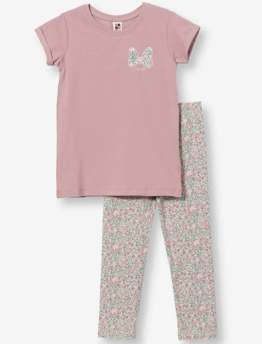 2-piece Floral Print Set - Little Girls