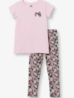 2-piece Floral Print Set - Little Girls