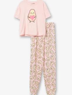2-Piece Printed Pajama Set