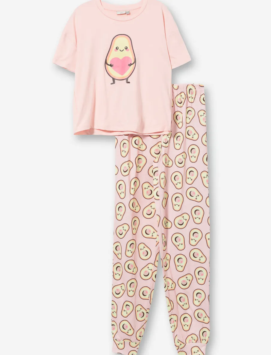 2-Piece Printed Pajama Set