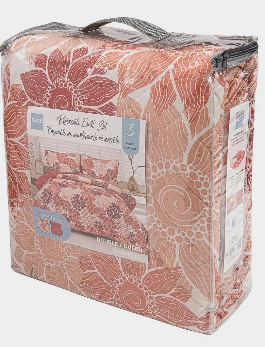 3-piece Reversible Quilt Set