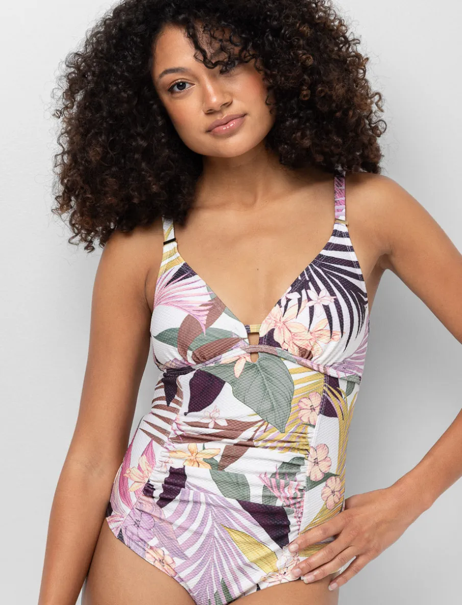 Pinted 1-piece Swimsuit