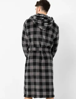 Plaid Bathrobe