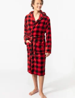 Plaid Bathrobe