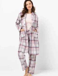 Plaid Bathrobe