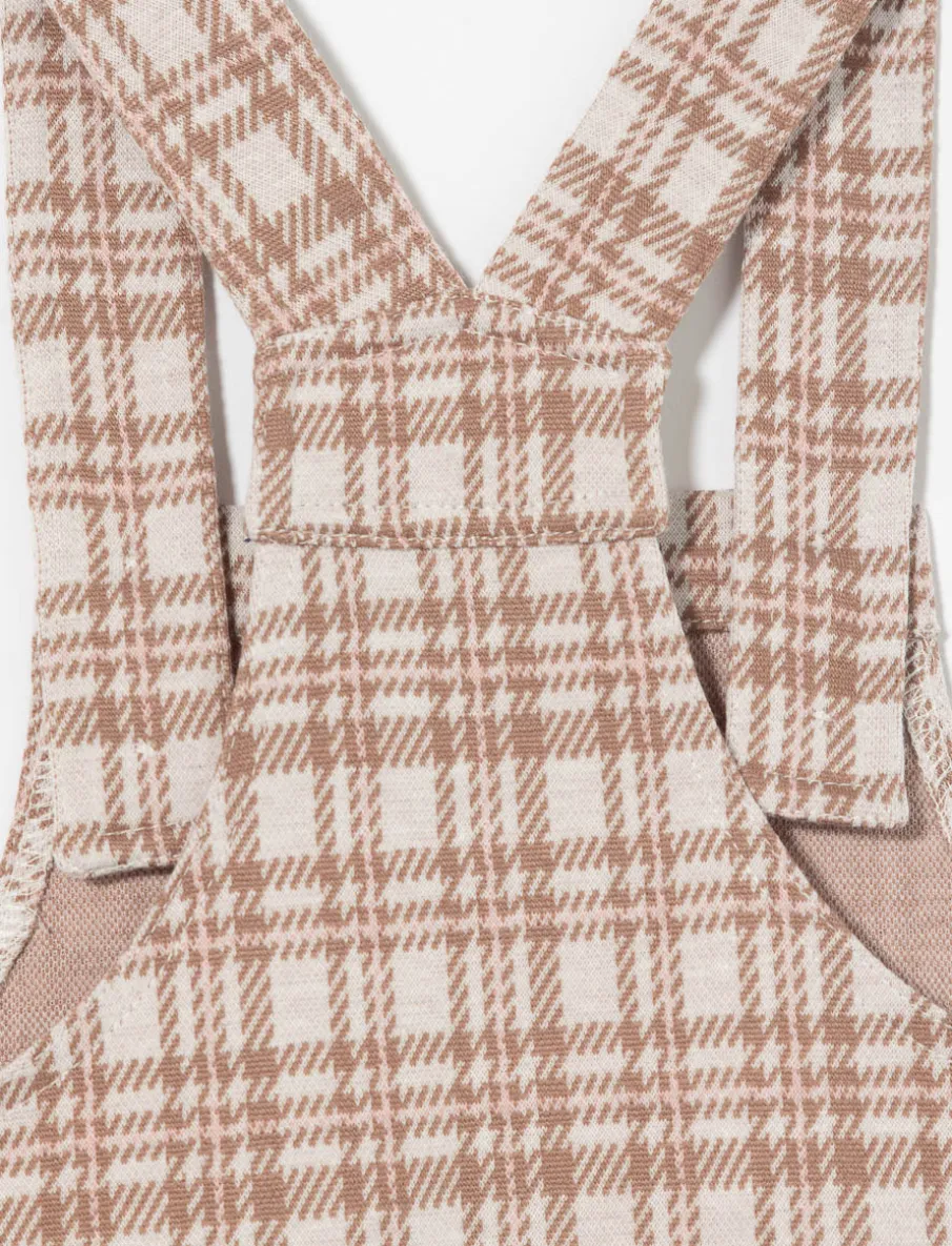 Plaid Corduroy Overall Dress - Little Girl