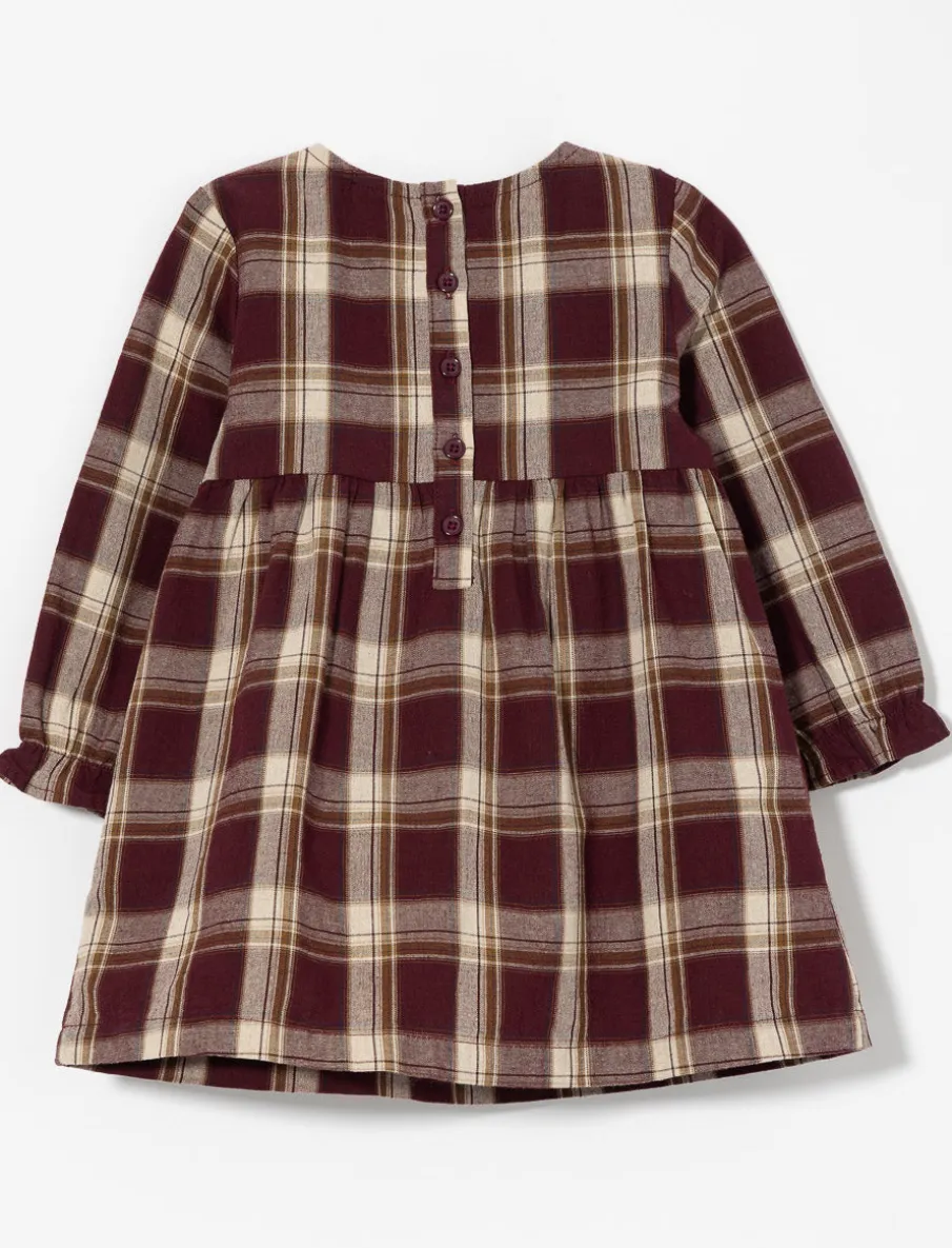 Plaid Dress with Ruffles
