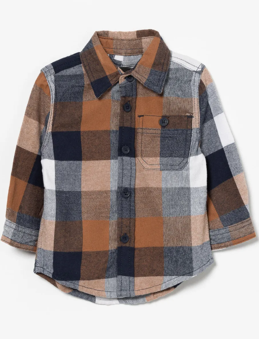Plaid Flannel Shirt - Baby Boy
