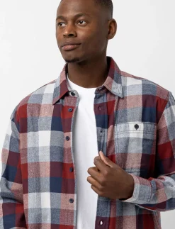 Plaid Flannel Shirt with Chest Pocket