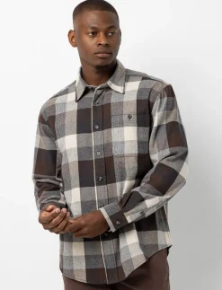 Plaid Flannel Shirt with Chest Pocket