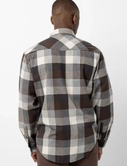 Plaid Flannel Shirt with Chest Pocket