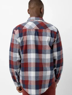 Plaid Flannel Shirt with Chest Pocket