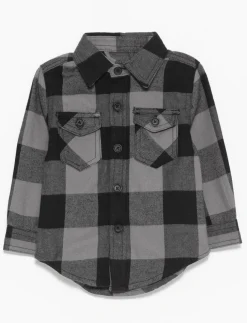 Plaid Long-sleeve Shirt