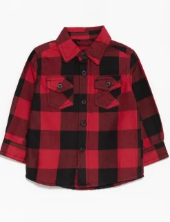 Plaid Long-sleeve Shirt
