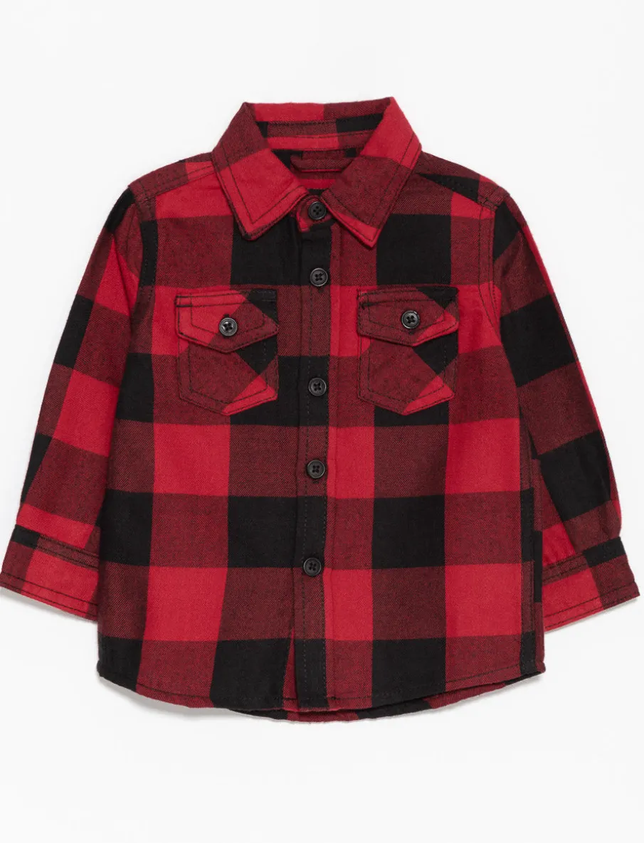 Plaid Long-sleeve Shirt