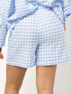 Plaid PJ Shorts with Drawstring