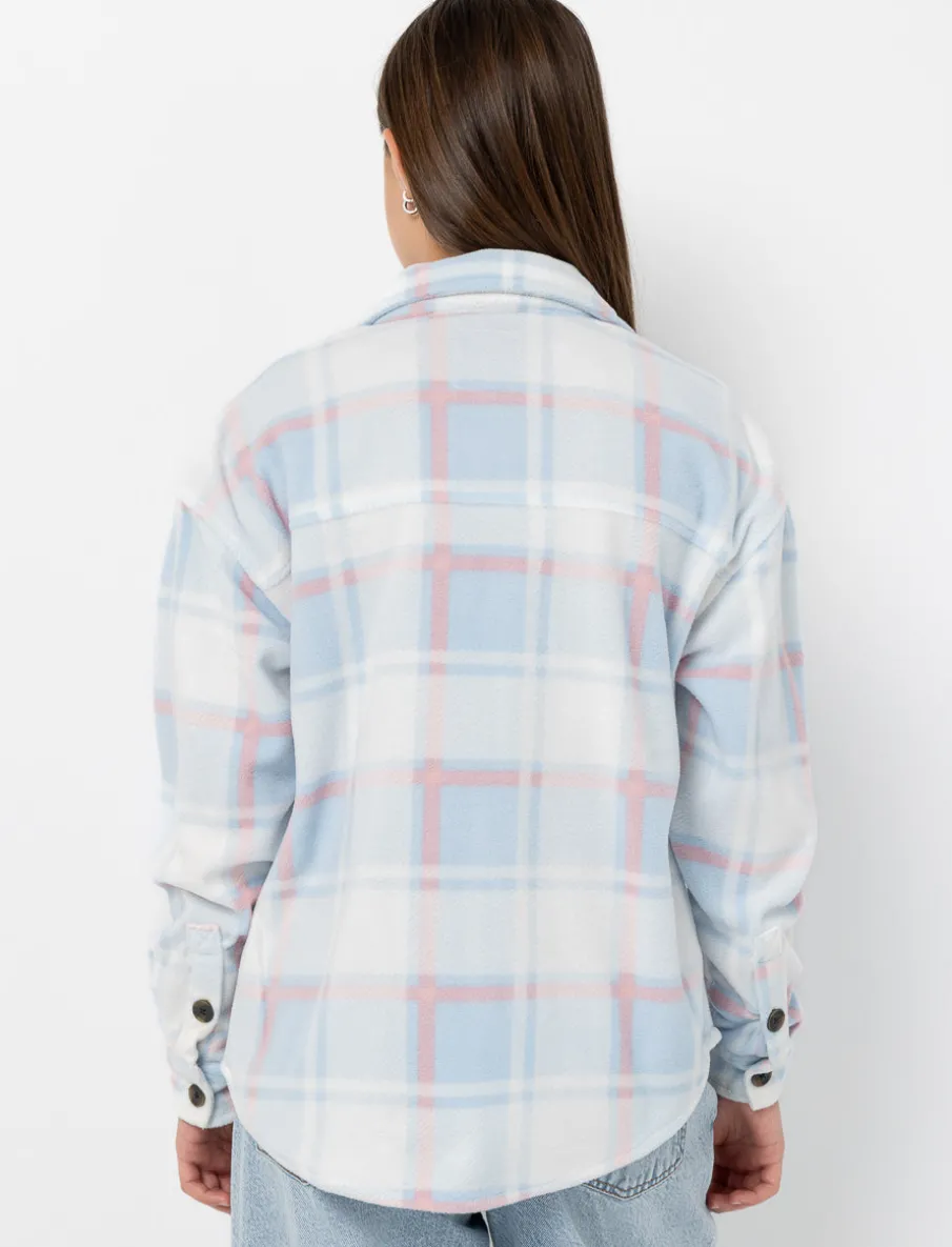 Plaid Shacket with Pockets