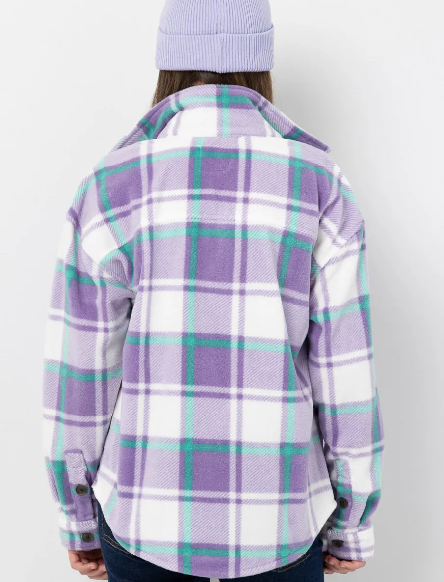 Plaid Shacket with Pockets