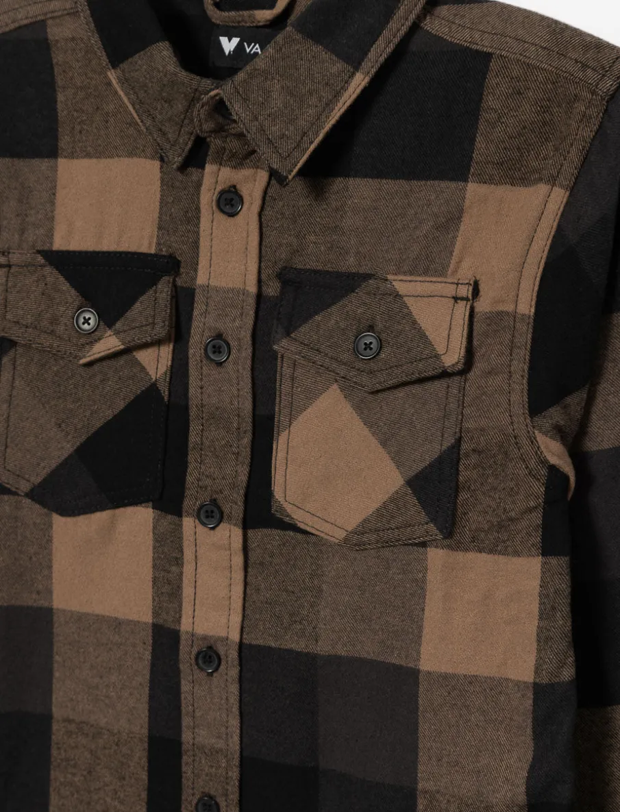 Plaid Shirt with Flap Pockets
