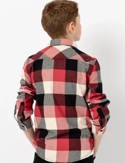 Plaid Shirt with Flap Pockets