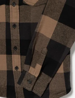 Plaid Shirt with Flap Pockets