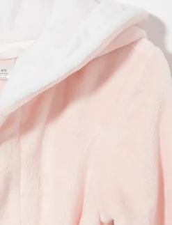 Plush Bathrobe with Cat Ears - Little Girl