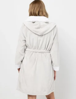 Plush Bathrobe with Cat Pockets