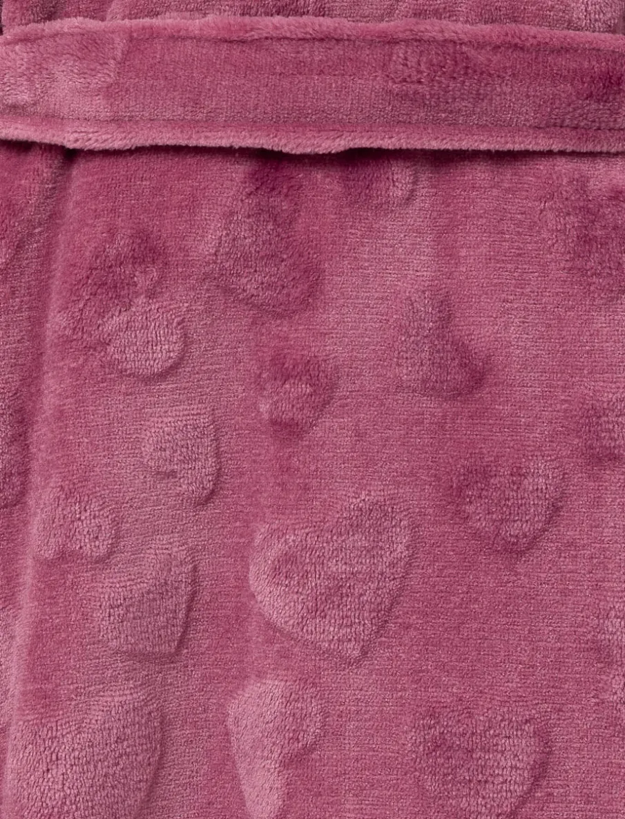 Plush Bathrobe with Hearts