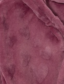 Plush Bathrobe with Hearts - Little Girl