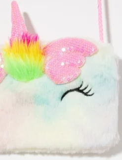 Plush Unicorn Crossbody Bag