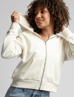 Plush-lined Zip-up Hoodie