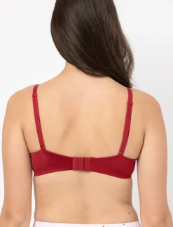 Polka Dot Mesh Underwire Bra