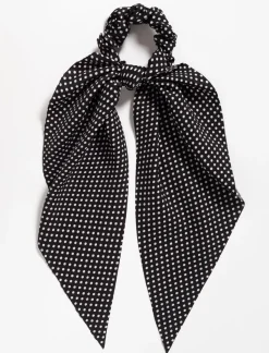 Polka Dot Scarf Scrunchie