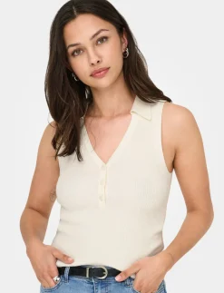 Polo Collar Tank Top