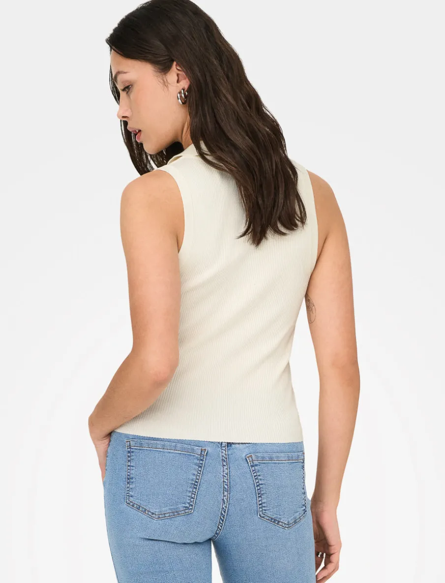 Polo Collar Tank Top