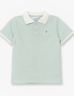Polo Shirt with Contrasting Collar