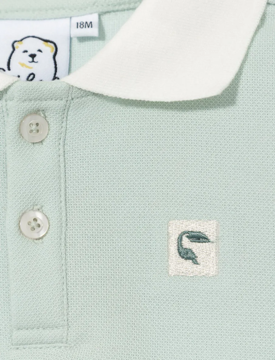 Polo Shirt with Contrasting Collar