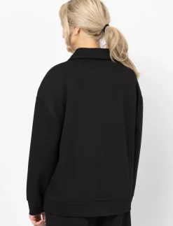 Polo-collar Sweatshirt