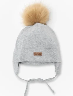 Pompom Beanie with Ear Flaps - Baby