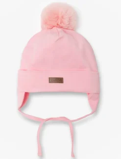 Pompom Beanie with Ear Flaps - Baby