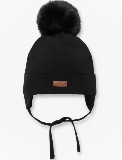 Pompom Beanie with Ear Flaps - Baby