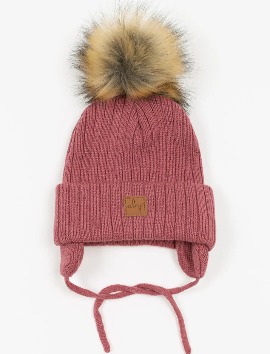 Pompom Toque with Ear Flaps - Children