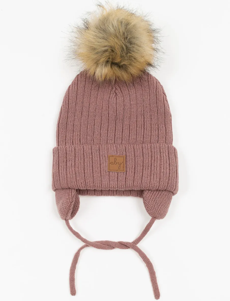 Pompom Toque with Ear Flaps - Children
