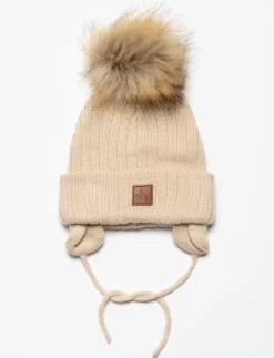 Pompom Toque with Ear Flaps - Baby