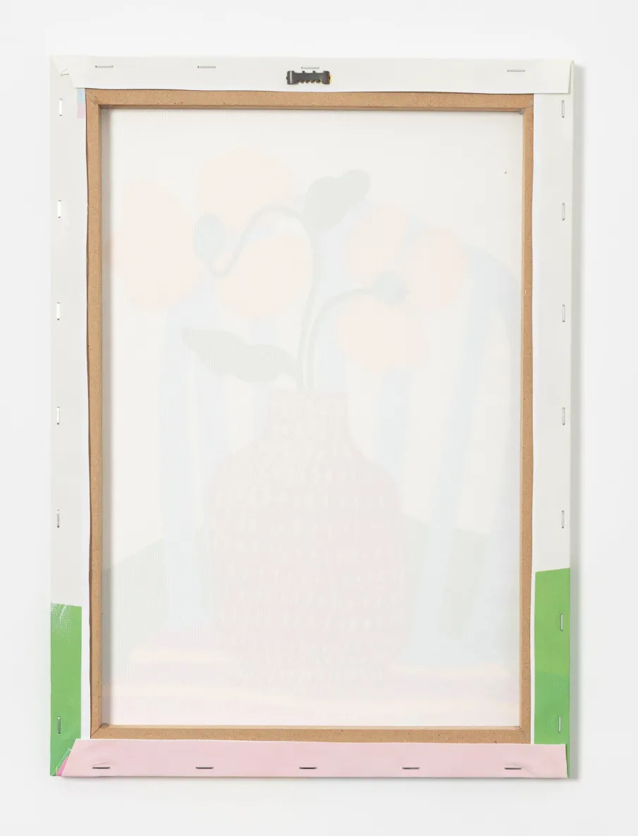 Potted Flower Printed Canvas