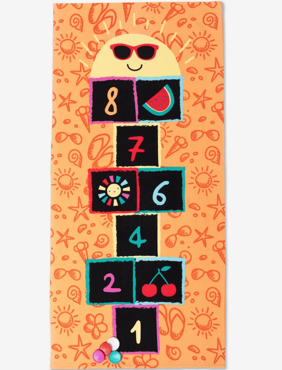 Printed Beach Towel + Accessories