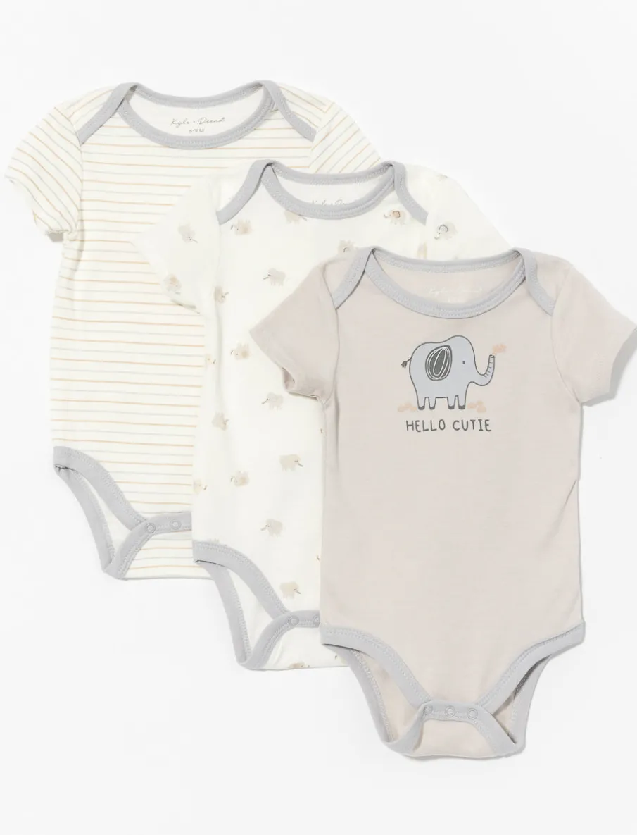 Printed Bodysuits - Pack of 3