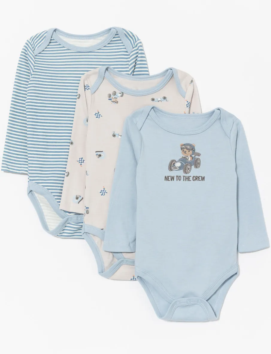 Printed Bodysuits - Pack of 3