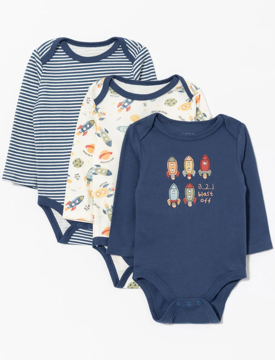 Printed Bodysuits - Pack of 3